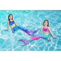 3-Piece Kids' Mermaid Tail Swimsuit - 5 Sizes & 2 Colours! - Pink