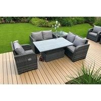 Reclining Garden Set With Rising Table