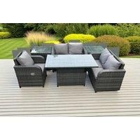 5-Seater Rattan Sofa Set Rising Table