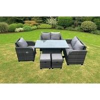 Rattan Garden Furniture Set Rising Table