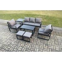 7-Seater Aluminium Sofa Set Table