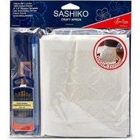 Sew Easy Sashiko DIY Tote Apron Kit - Includes Everything to Make Your Own Apron