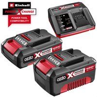 Ozito PXBC007U 18v Cordless Fast Battery Charger, Battery 2ah and Battery 4ah 2ah & 4ah