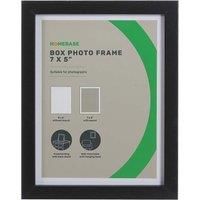 Box Photo Frame - 7 x 5 - Black