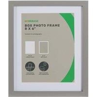 Box Photo Frame - 8 x 6 - Grey