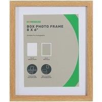 Box Photo Frame - 8 x 6 - Oak