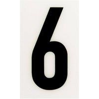 Breeze White Self Adhesive House Number - 60mm - 6