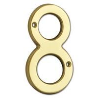 Brass Door Numbers & Letters 100mm Polished Solid | Branded & Cheaper