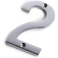 Chrome Screw Fixing House Number - 75mm - 2