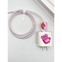 1.6m 5pcs Barbie cable protectors spiral data cable organizer wrap universal phone charger cord saver sleeve for iPhone