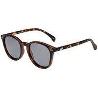 Le Specs Men's Bandwagon Sunglasses, Matte Tort/Smoke Mono, Brown, Black, One Si