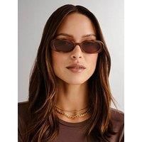 Le Specs Outta Love Sunglasses - Vintage Tort, Oval, Unisex, Contemporary 90s Style