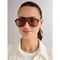 Le Specs Unisex Tragic Magic Sunglasses, Black/Tan Tint