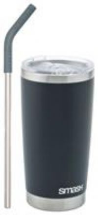Smash Black And Silver Stainless Steel Smoothie Cup - 540ml