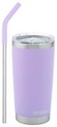 Smash Purple And Silver Stainless Steel Smoothie Cup - 540ml