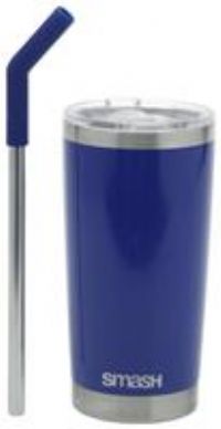 Smash Blue Stainless Steel Smoothie Cup - 540ml