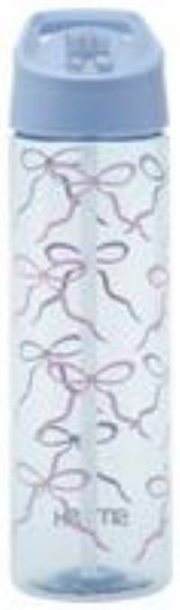 Smash Gingham Ribbon Blue Sipper Water Bottle - 700ml
