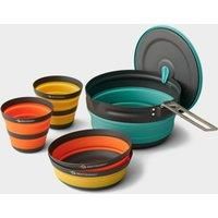 Sea to Summit Frontier Ultralight Cook Set (2-Person, 1 Pot, 2 Bowls, 2 Cups), Hard Anodized Aluminum, Silicone, Nylon