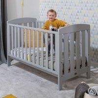 Boori Alice Cot Bed In Pebble With Eco Airflow Fibre Mattress
