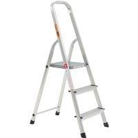 Rhino Lightweight Aluminium Platform Step Ladder - 3 Tread