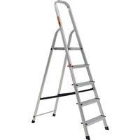 Rhino Lightweight Aluminium Step Ladder - 5 Tread