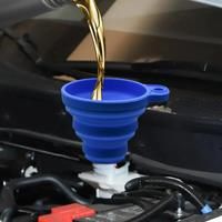 Engine Funnel Car Universal Silicone Liquid Funnel Washer Fluid Change Foldable Portable Auto Engine