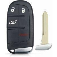 Keyless Remote Key Fob Shell Case 4 Buttons For Jeep Renegade Compass Cherokee Dodge Ram 1500 2500 3500 Journey Charger Chrysler