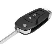 2 Buttons Flip Remote Key Fob Shell Case + HU101 Blade For Ford Ranger T6 2015 2016 2017 2018 2019