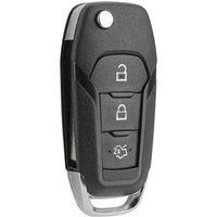 Remote Car Key Fob Case Shell 3 Button HU101 + Flip Blade for Ford Fiesta mk7 Mondeo MK5 Zetec 2015-2021