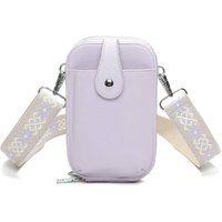 Fontanella Fashion Women's Riya PU Crossbody Phone Purse in Lilac
