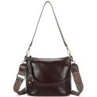 Hayling Triple Compartments PU Leather Crossbody Bag