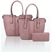 Cucitura Elegant 3in1 PU Leather tote Handbags with purse