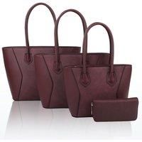 Squisita Elegant 4in1 PU Leather Handbag x Tote bag with Purse