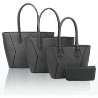 Squisita Elegant 4in1 PU Leather Handbag x Tote bag with Purse