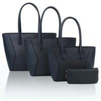 Squisita Elegant 4in1 PU Leather Handbag x Tote bag with Purse