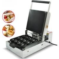 XEOLEO Electric Coffee Bean Shape Waffle Makers Machine 1200W Coffee Bean Shape Takoyaki Maker 16 Molds Kitchen Appliance