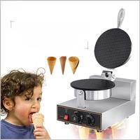 XEOLEO Crispy Crust Ice Cream Cone Machine 1250W Waffle Crispy Crust Machine Crispy Egg Roll Cone Machine Non-Stick