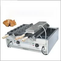 XEOLEO 3000W Electric Taiyaki Machine Fish Shape Waffle Maker 10Pcs Cake Machine 2-Plate Waffle