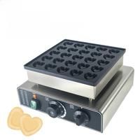 XEOLEO Electric Heart Shaped Waffle Maker 850W 25 Holes Mini Dutch Pancake Maker Dutch Poffertjes