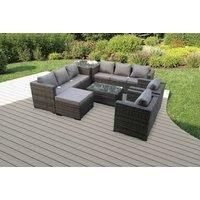 Rattan Sofa Set Coffee Table Chair Stool