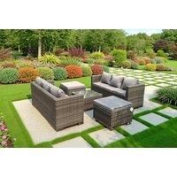 Pe Rattan Sofa Set Coffee Table Stool
