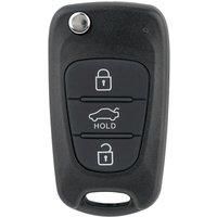 Flip Remote Key Fob Shell Case 3 Button with Hold For Kia Rondo Sportage Soul Rio Ceed Picanto Hyundai 10 i20 i30 ix35