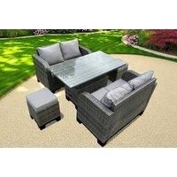 Pe Rattan Sofa Garden Set Table