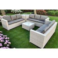 Outdoor Rattan Garden Sofa Set - Grey