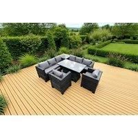 Pe Rattan Sofa Set Rising Table Chair