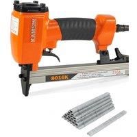 KAMSIN 8016K 21 Gauge Power Upholstery Fine Wire Stapler, 1/2'' Crown Staples, 1/4'' - 5/8'' Length Power Upholstery Staples