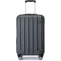 Kono 19In Cabin Size Abs Hard Shell Luggage With Vertical Stripes