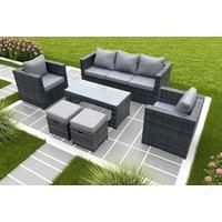 Rattan Sofa Set Chair Coffee Table Stool