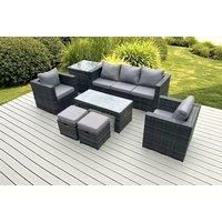 Rattan Sofa Set Chair Coffee Table Stool