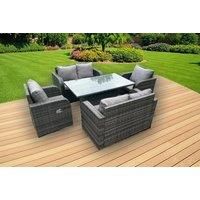 Reclining Garden Dining Set Rising Table